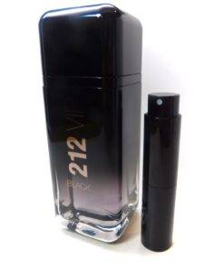 212 Men VIP BLACK Carolina Herrera 8ml Travel Atomizer Spray Sample Decant