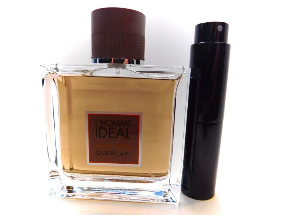 Guerlain L'Homme Ideal Eau De Parfum 8ml travel atomizer cologne almond leather