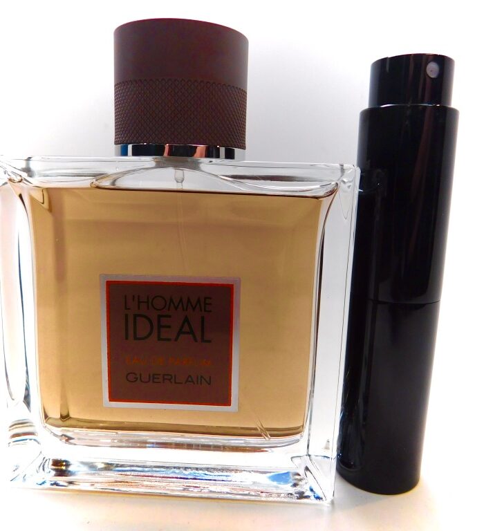 Guerlain L'Homme Ideal Eau De Parfum 8ml travel atomizer cologne almond leather
