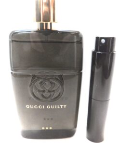 Gucci Guilty Oud Pour Homme PARFUM 8ml travel atomizer sample compliment cologne
