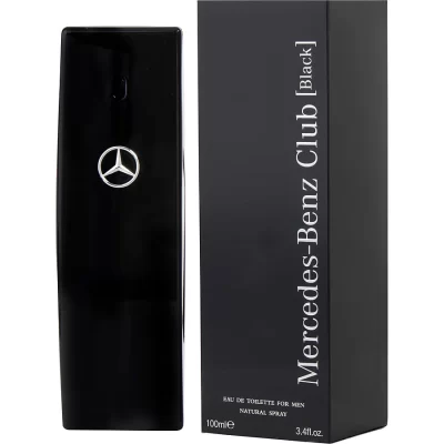 MERCEDES CLUB BLACK 3.4 COLOGNE INCENSE VANILLA TESTER 100mL NEW