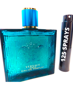 Versace Eros PARFUM 8ml travel sprayer cologne atomizer minty apple vanilla