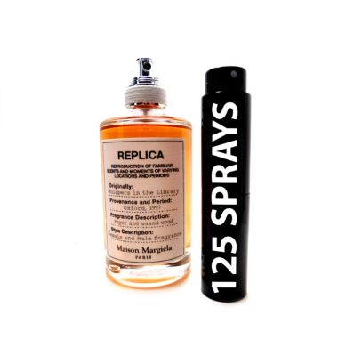 MAISON MARTIN MARGIELA WHISPERS IN THE LIBRARY 8ML TRAVEL SPRAYER ATOMIZER UNISEX FRAGRANCE