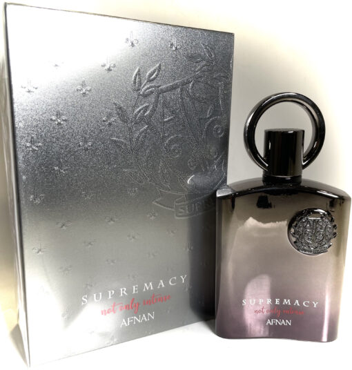 Afnan Not Only Intense Silver Supremacy 3.4oz extrait de parfum Full Presentation