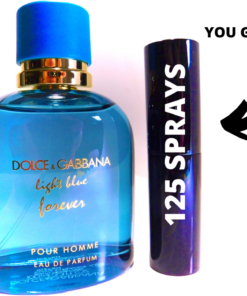 Dolce & Gabbana Light Blue FOREVER 8ml Travel SIZE Spray Atomizer cologne Fresh