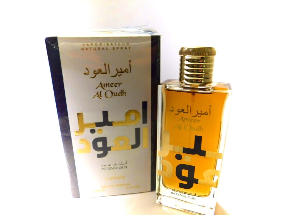 Lattafa Ammer al OudH Intense Oud Vanilla smokey wood fire fragrance 100ml