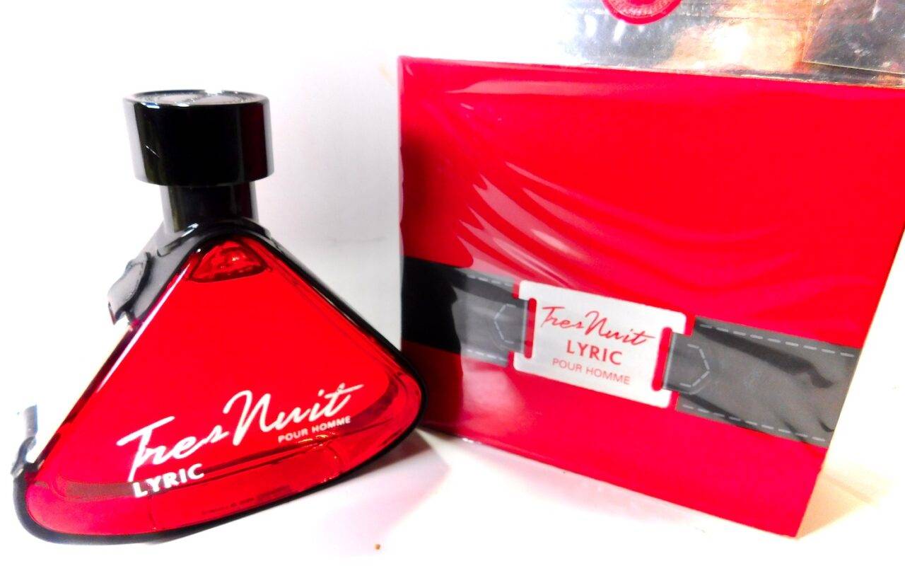 Armaf Tres Nuit Lyric red Cologne 3.4oz fresh aquatic Nice