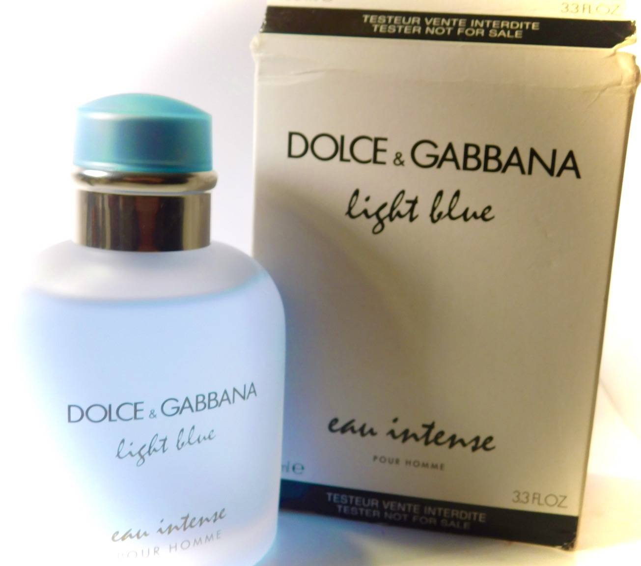Dolce & Gabbana Light Blue Intense for Men Eau De Parfum Spray, 3.3 Fl Oz  TESTER – Best Brands Perfume