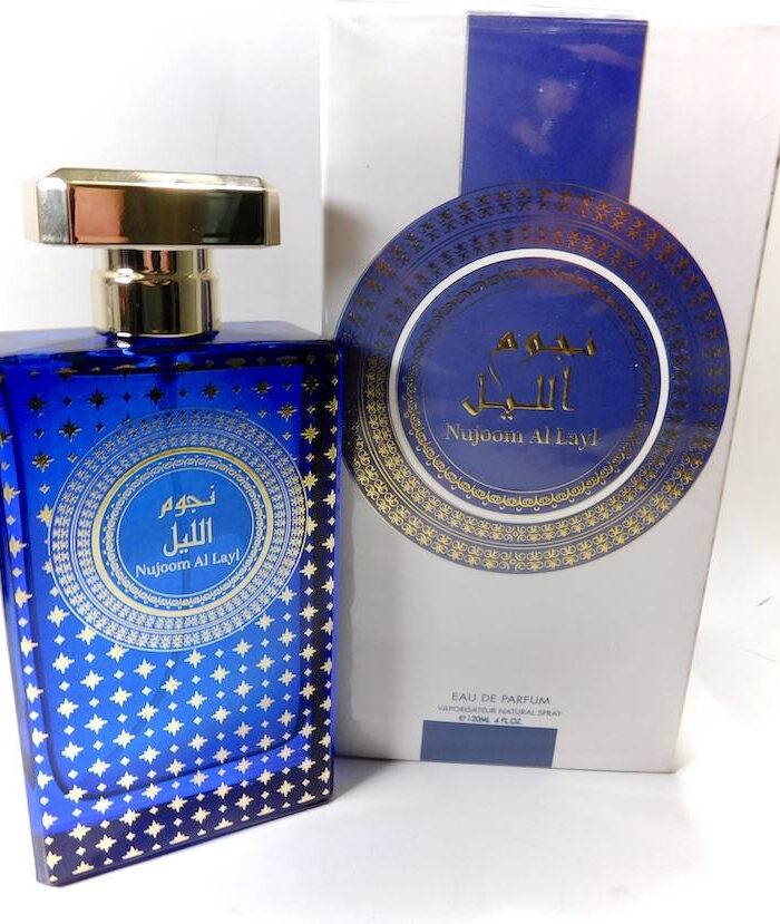 Risala Nujoon Al Layl 3.4 Cologne, a captivating blend of zesty grapefruit, delicate hints of rose, and an effortlessly wearable, long-lasting freshness. This fragrance is a delightful symphony of citrusy notes with a soft, lingering touch of rose, making it an ideal choice for those seeking an easy-to-wear fragrance. Hybrid of Bleu de chanel and Tyga.