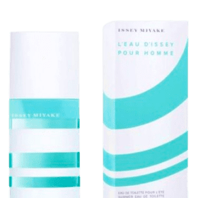 L'Eau d'Issey Pour Homme Summer Eau de Toilette by Issey Miyake is a special kind of smell made for guys. It came out in 2010 and was made by someone called Jacques Cavallier. This perfume has different parts to its smell. At first, you might notice a fresh and citrusy scent, like Yuzu and Mandarin Orange. Then, as it stays on your skin, you might smell some Sage and Cardamom, which add a little spice. Finally, it ends with a mix of Vetyver and Amber, giving it a warm and earthy fe