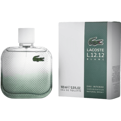 Lacoste Eau De Lacoste L.12.12 Blanc Eau Intense 3.4oz White Cologne