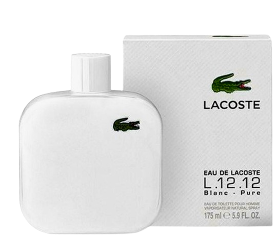 Lacoste Blanc Cologne L.12.12 HUGE 5.9OZ Bottle Fresh zesty and Floral Leather So good!