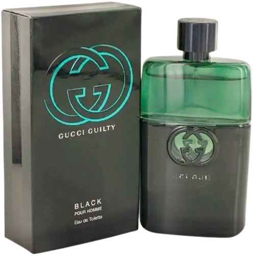 Gucci Guilty Black Pour Homme was released in 2013. Top notes: Lavender (a purple flower that smells nice) and Green Coriander (a fresh-smelling plant). Middle notes: Green Notes (smells like fresh plants), Orange Blossom (a sweet-smelling flower), and Neroli (another sweet flower). Base notes: Cedar (a woody smell) and Patchouli (an earthy, warm smell). It's a great mix of fresh, sweet, and woody scents!