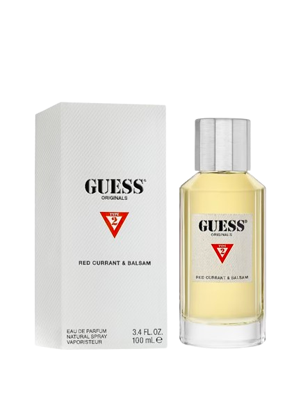 GUESS Originals Type 2, Eau de Parfum, 3.4 oz Red Currant and Balsam BR540 8hrs +