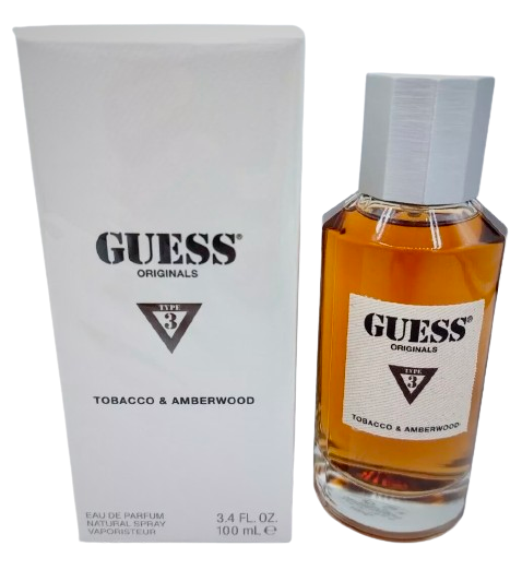 Guess Unisex Originals Type 3 Tobacco & Amberwood EDP Spray 3.4 oz ...