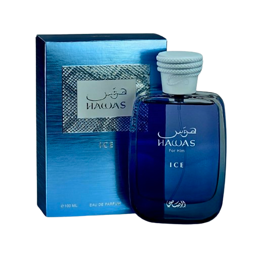 RASASI Hawas Men And Women EDP 100ML (3.4Oz) (3.4, Hawas Ice For Him)