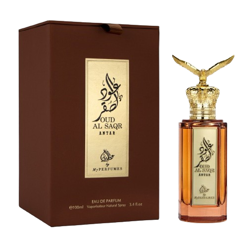 My Perfumes Oud Al Saqr Antar Eau De Parfum 100ml For Men 3.4oz leathery ombre nomad twist Super Strength