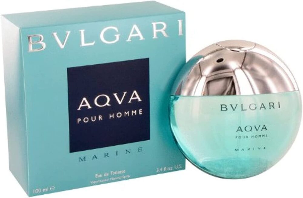 BVLGAR Aqua Marine 3.4 Oz AQVA Bulgar Cologne FRESH Sealed