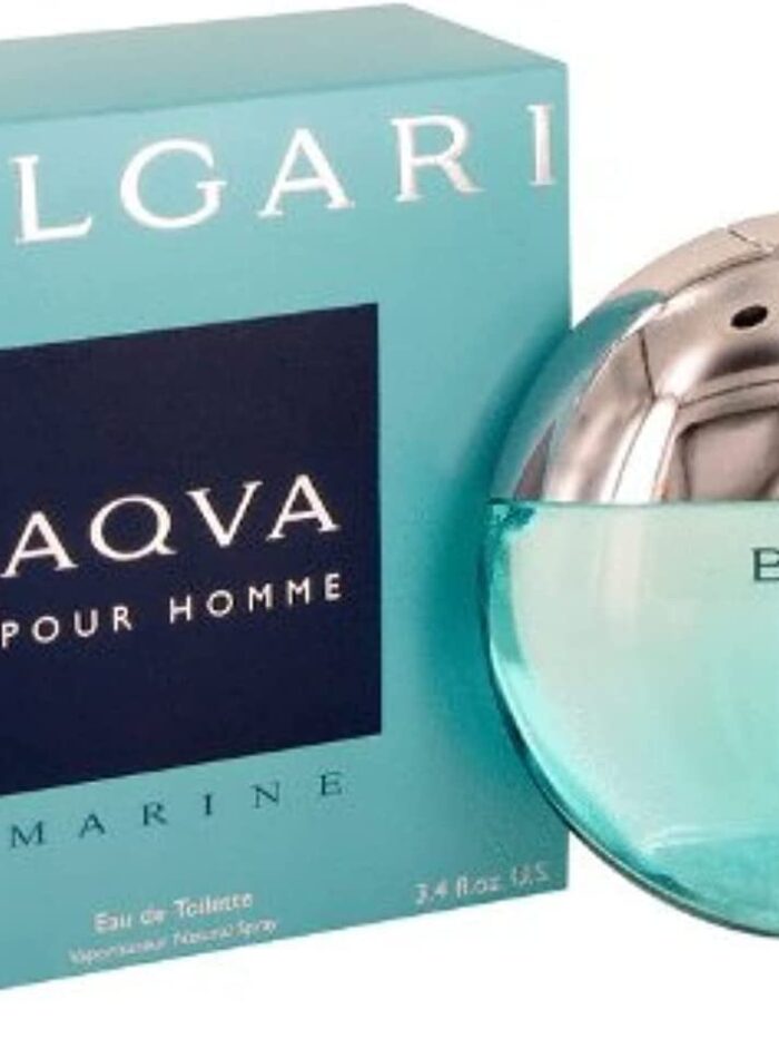 BVLGAR Aqua Marine 3.4 Oz AQVA Bulgar Cologne FRESH Sealed