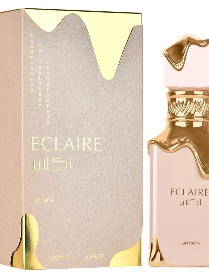 Lattafa Eclaire Eau de Parfum Spray 3.4oz Sugar Carmel Honey 100Ml Sealed.