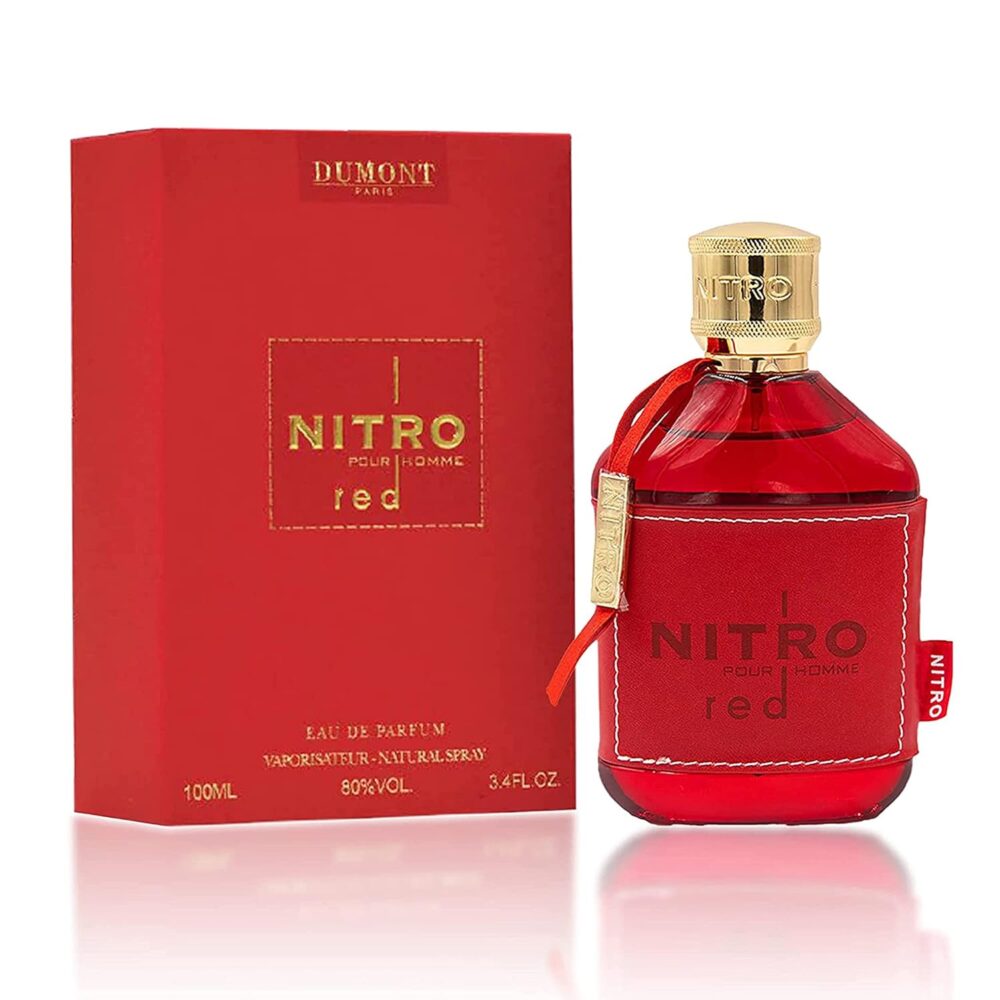 Dumont NITRO RED - 3.4oz - Eau De Parfum - Luxury Perfume for Men - Fruit, Woody, Floral & Masculine