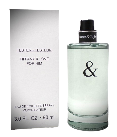 Tiffany & Love for Him by Tiffany & Co 3.0 oz. EDT Spray. New Tester NO Cap