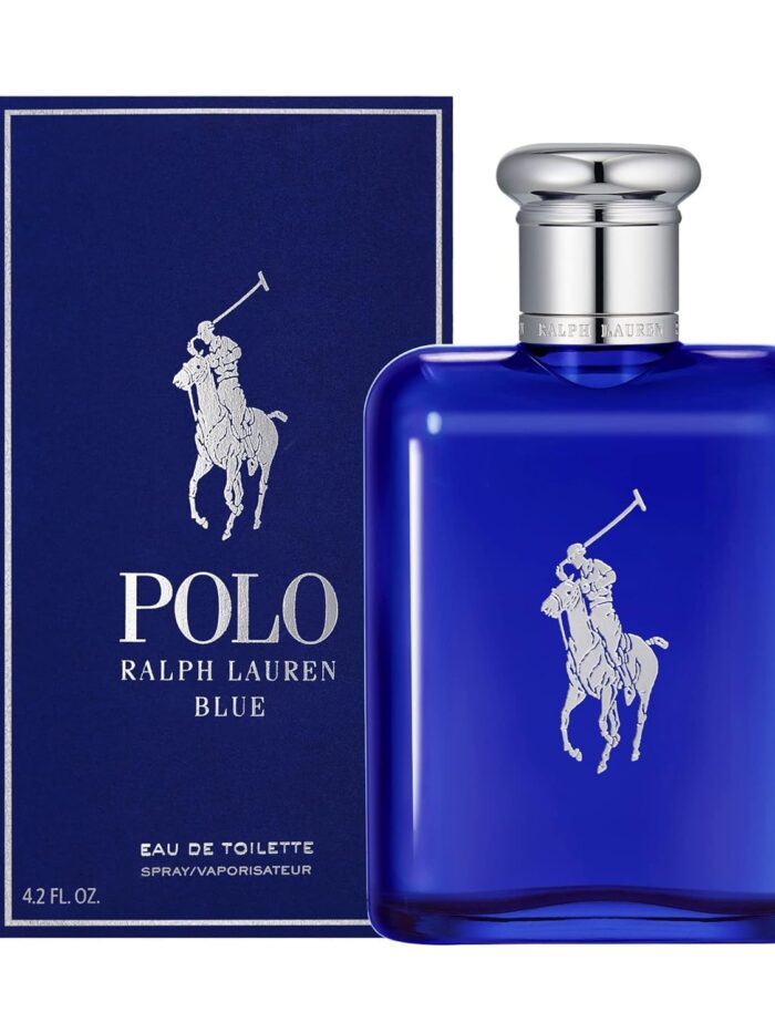 Ralph Lauren - Polo Blue - Eau de Toilette - Men's Cologne - Aquatic & Fresh - With Citrus, Sage, and Suede - Medium Intensity