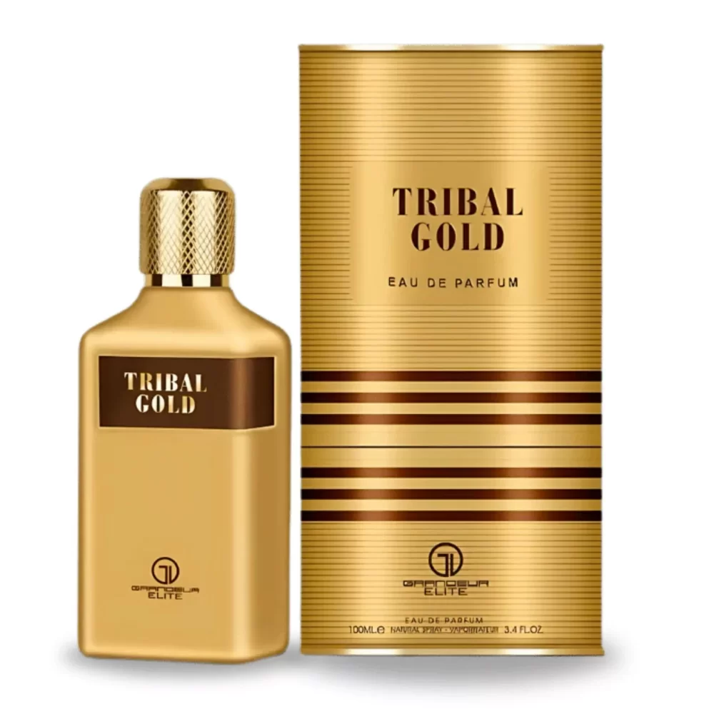 Grandeur Tribal Gold 100ml / 3.4 oz EDP Spray Men Sealed (Le Male Elixir Dupe)