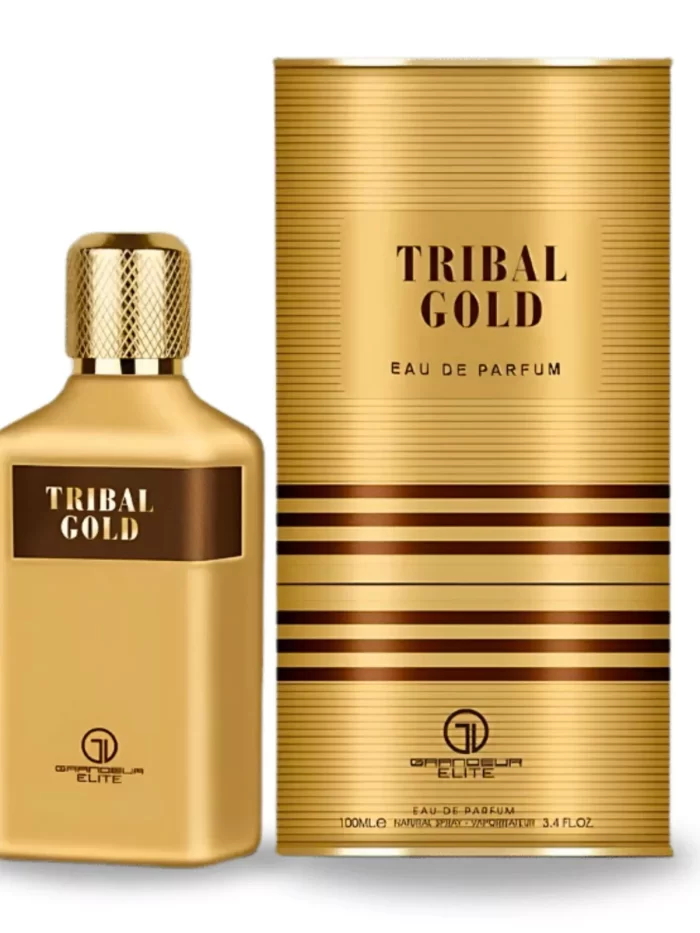 Grandeur Tribal Gold 100ml / 3.4 oz EDP Spray Men Sealed (Le Male Elixir Dupe)