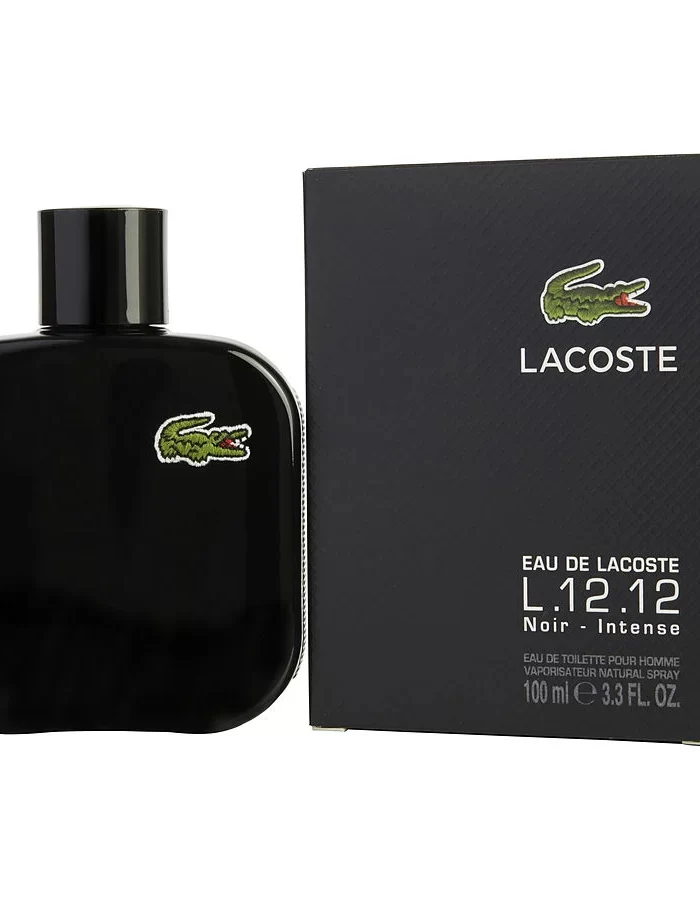 Lacoste BLACK NOIR L.12.1 menS INTENSE Eau De Toilette Spray 3.3 oz HOT!