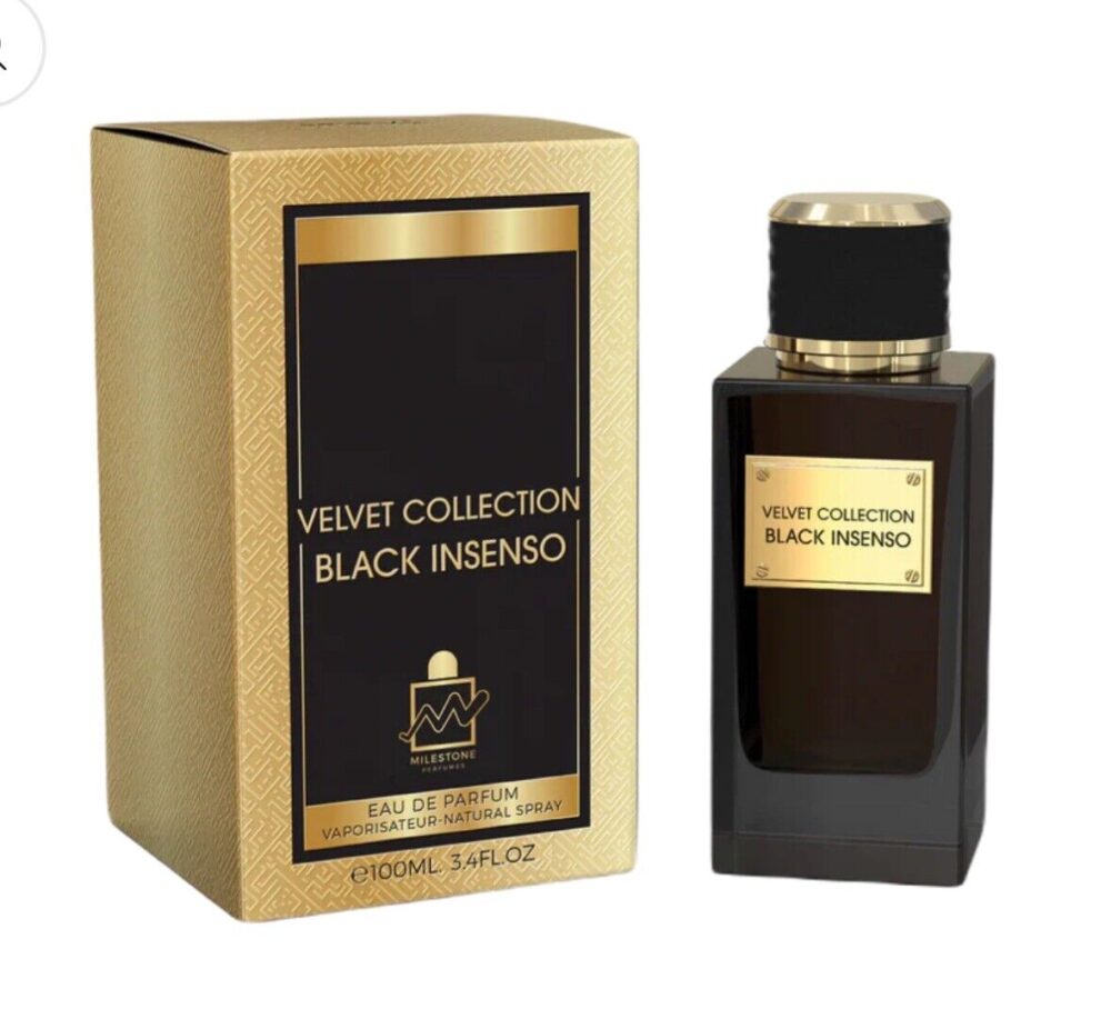 MILESTONE Velvet Collection Black Insenso 100 ML Eau De Parfum Spray (Unisex)