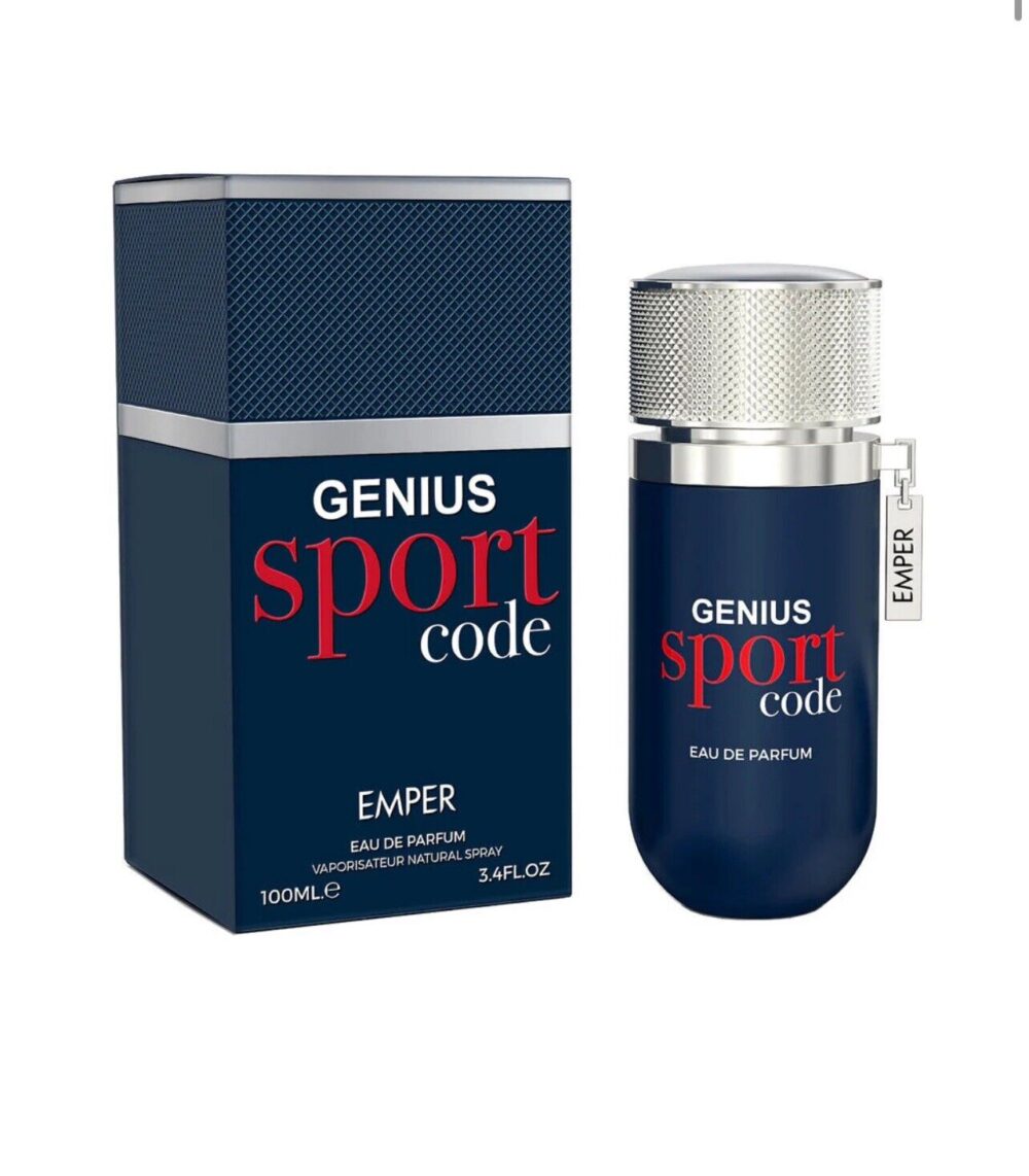 Genius Sport Code 3.4 oz EDP for men by Emper Nice Rare Hidden Gem SEALED