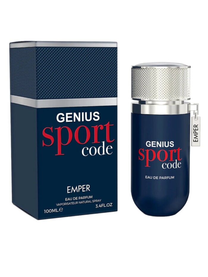 Genius Sport Code 3.4 oz EDP for men by Emper Nice Rare Hidden Gem SEALED