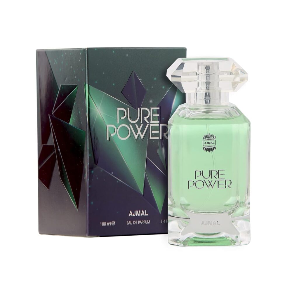 AJMAL PURE POWER GREEN FOR MEN COLOGNE 3.4 EAU DE PARFUM SEALED 100ML