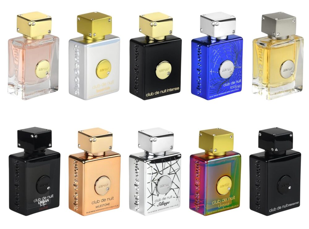 This discovery set includes 10 bottles of 5 ml/0.17 oz each with the following 10 Perfumes: Club De Nuit Intense Man, Sillage, Urban Man Elixir, Iconic, Club De Nuit Man, Club De Nuit Intense Woman, Milestone, Untold, Club De Nuit Woman, Imperiale 10