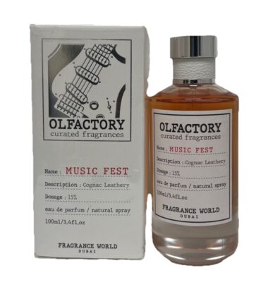 Olfactory Music Fest Fragrance World 100ml 3.4 FL OZ Eau De Parfum Spray "Jazz Club"