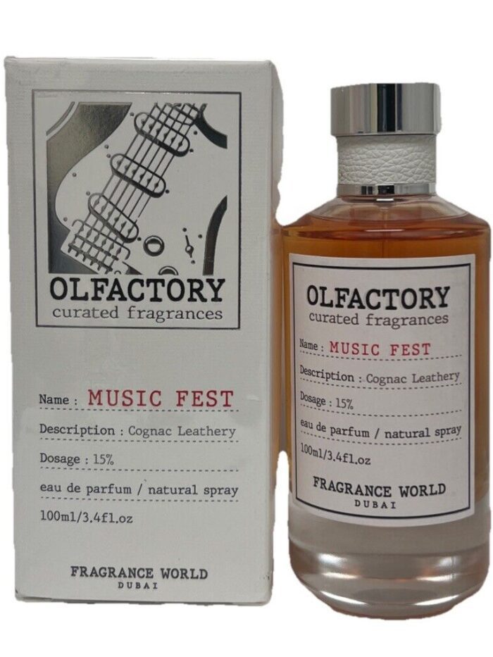 Olfactory Music Fest Fragrance World 100ml 3.4 FL OZ Eau De Parfum Spray "Jazz Club"