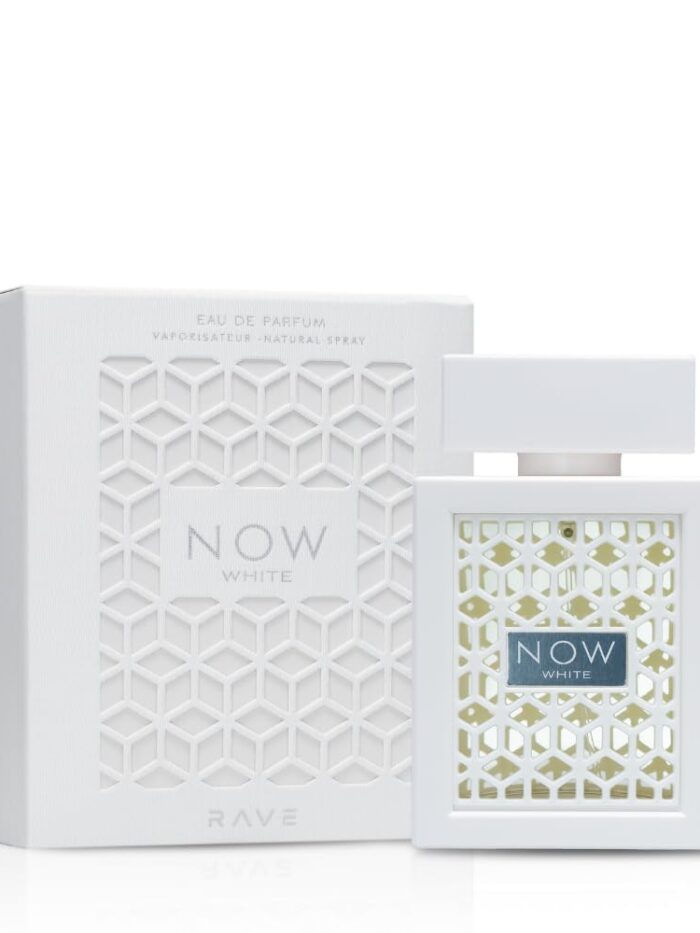 Lattafa Rave Now White Eau de Parfum Spray for Unisex, 3.4 Ounce