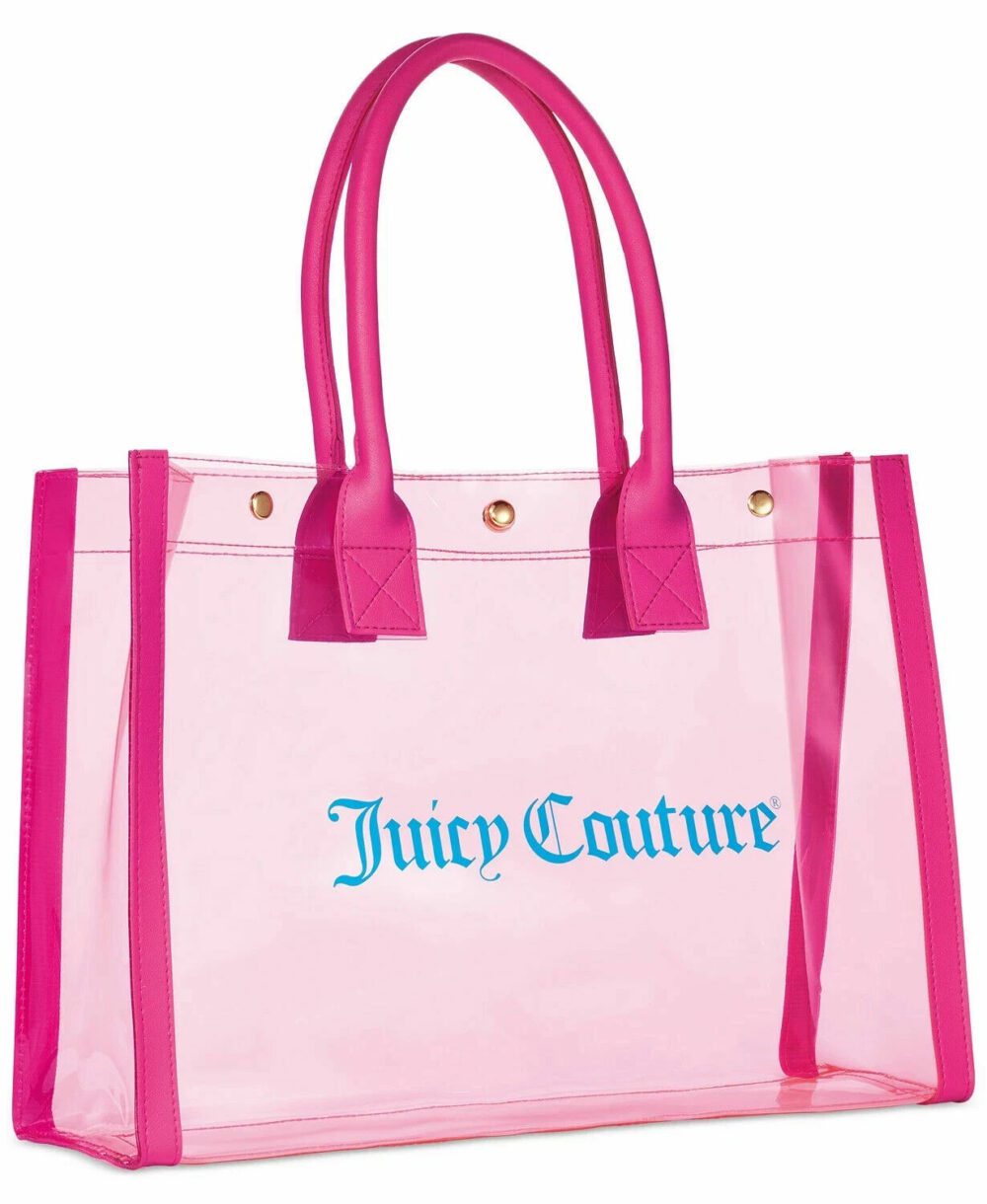 JUICY COUTURE Transparent Clear See Through Tote Bag Purse
