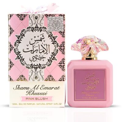 Ard al Zaafaran Pink Blush Shams Al Emarat Khususi, Marshmallow Blush Perfume For Women, Eau de Parfum - 100 ML (3.4 OZ)