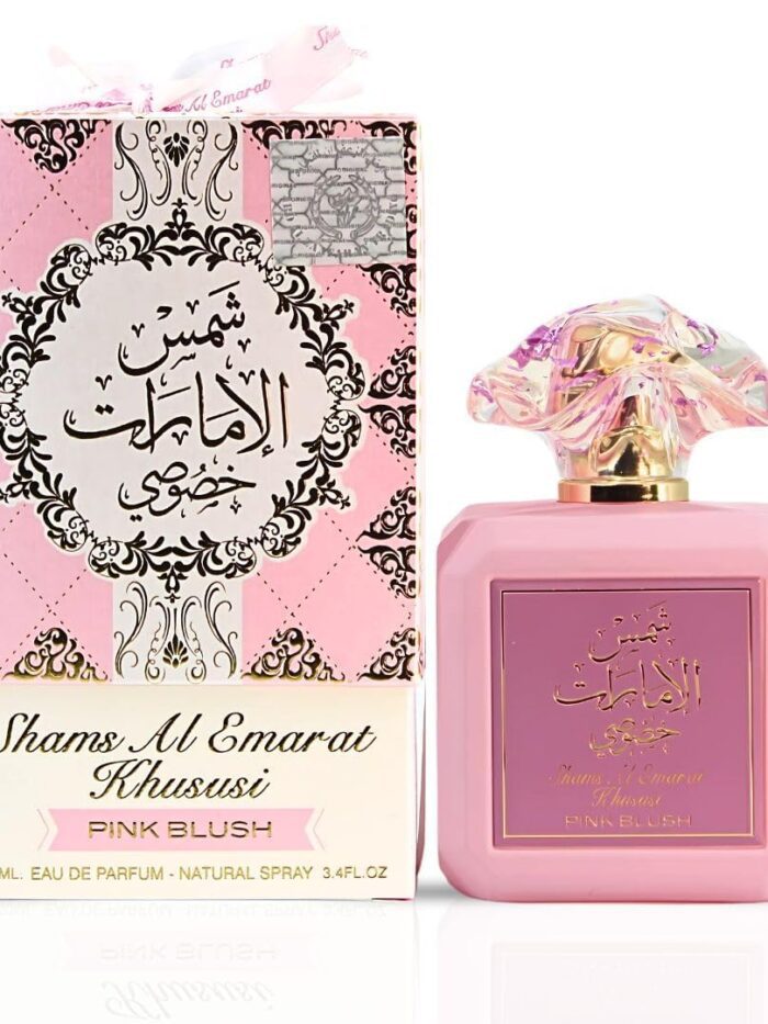 Ard al Zaafaran Pink Blush Shams Al Emarat Khususi, Marshmallow Blush Perfume For Women, Eau de Parfum - 100 ML (3.4 OZ)