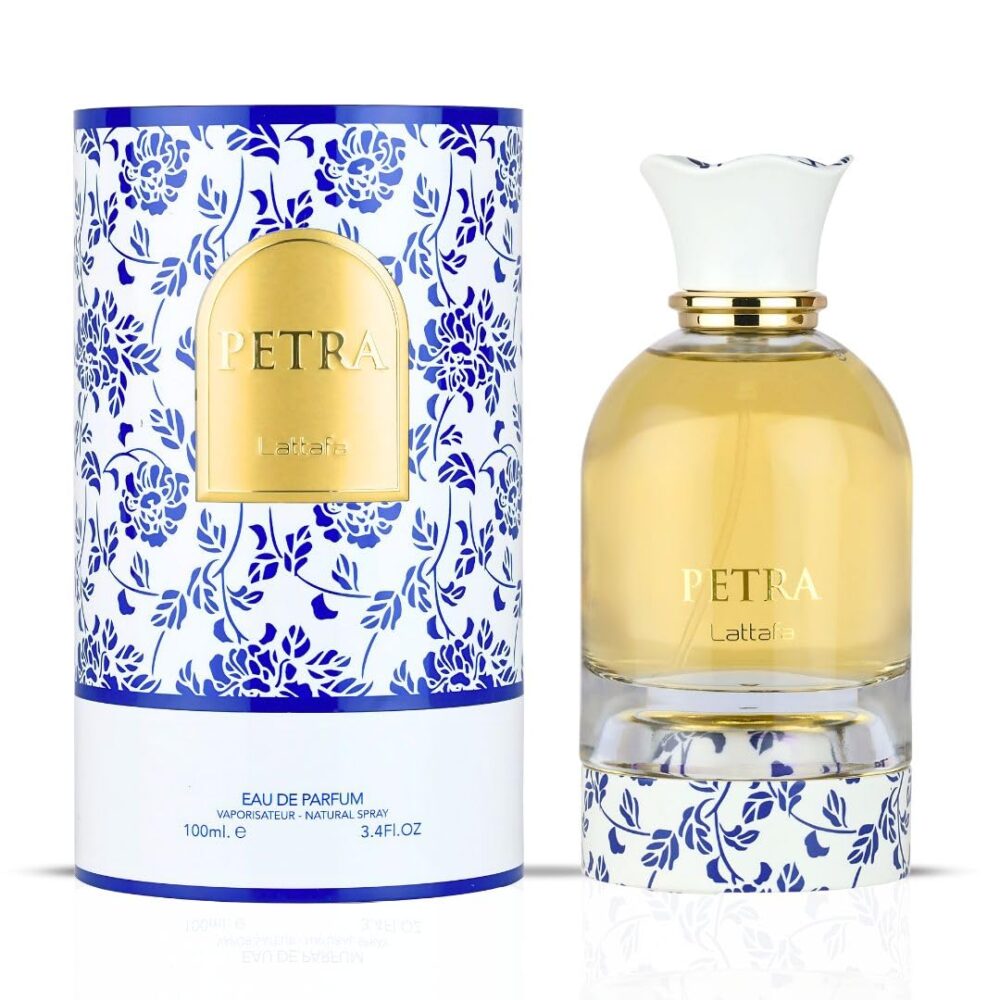 Lattafa Petra Eau de Parfum Spray for Women - 100ml (3.4 Oz) | Tropical, Floral, Fruity & Sweet Fragrance | Long-L