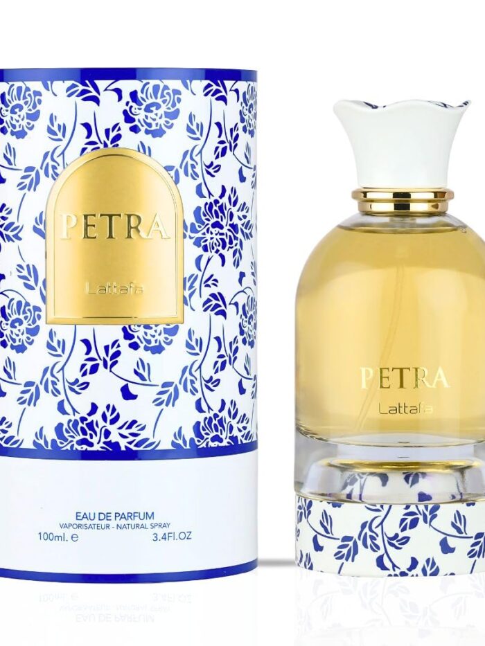 Lattafa Petra Eau de Parfum Spray for Women - 100ml (3.4 Oz) | Tropical, Floral, Fruity & Sweet Fragrance | Long-L