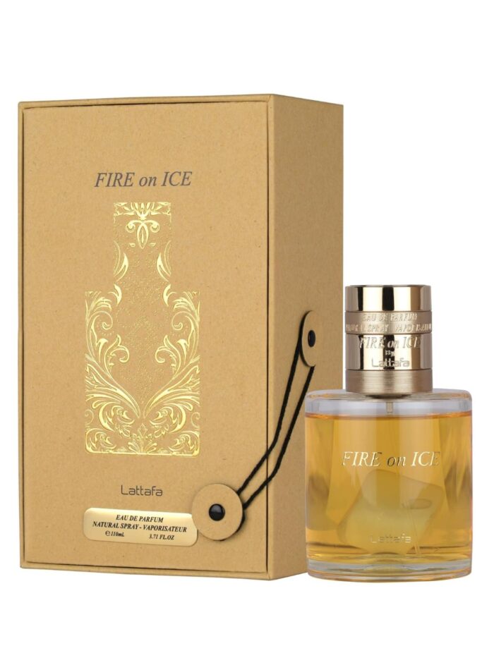 Lattafa Fire On Ice Eau de Parfum Spray 3.7oz Jumbo 110Ml Sealed 6290360598901