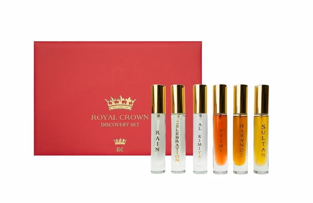 Royal Crown Sultan 15 ml Pocket Perfume Royal Crown YTZMA 15 ml Pocket Perfume Royal Crown Habanos 15 ml Pocket Perfume Royal Crown Rain 15 ml Pocket Perfume Royal Crown Celebration 15 ml Pocket Perfume Royal Crown Al Kimiya 15 ml Pocket Perfume