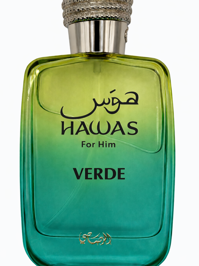 Hawas Verde EDP Perfume By Rasasi 3.4oz Sealed Minty Green Fresh