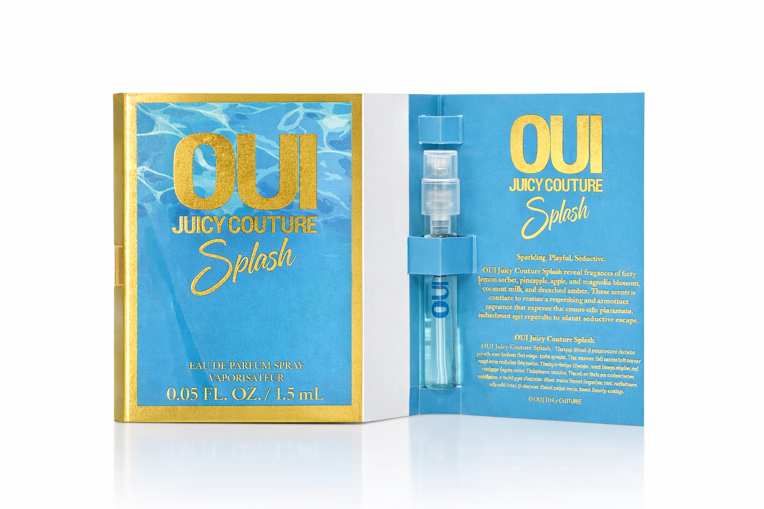 Juicy Couture Oui Splash For Women Perfume 0.05 Oz Vial EDP Spray
