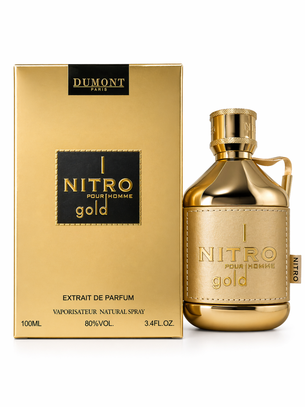 Dumont Unisex Nitro Gold Extrait de Parfum Spray 3.4 oz Fragrances ...