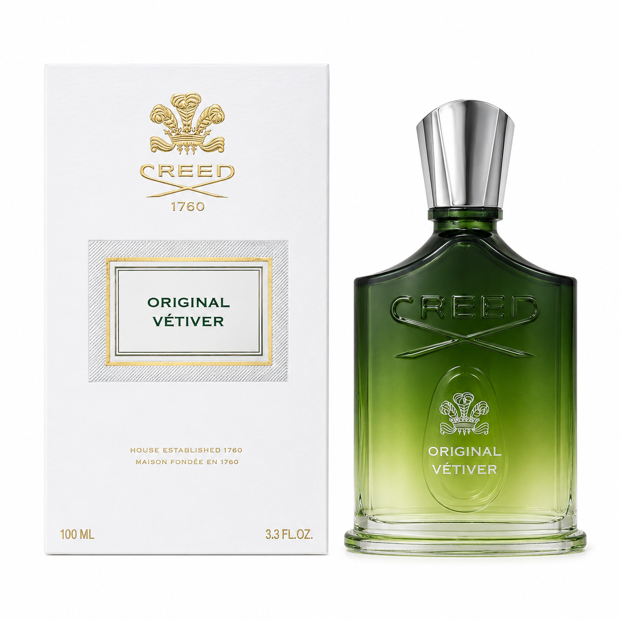 Creed Original Vetiver 3.4oz 100ML Eau De Parfum 3508441001091 New 2015 Batch F003095