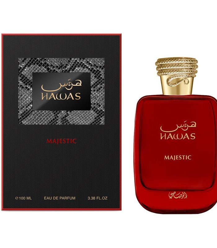 POWERFUL & BEAST MODE Hawas Majestic opens GREEN, sharp, and powerful. Saffron and jasmine mix with fresh green leaves and bright citrus, giving it a clean but intense